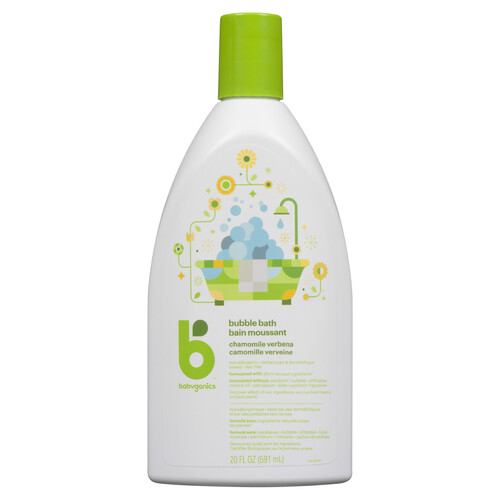 Babyganics Bubble Bath Chamomile Verbena 591 ml