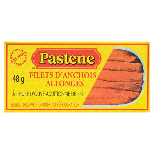 Pastene Flat Anchovies In Olive Oil Salt Added 48 g