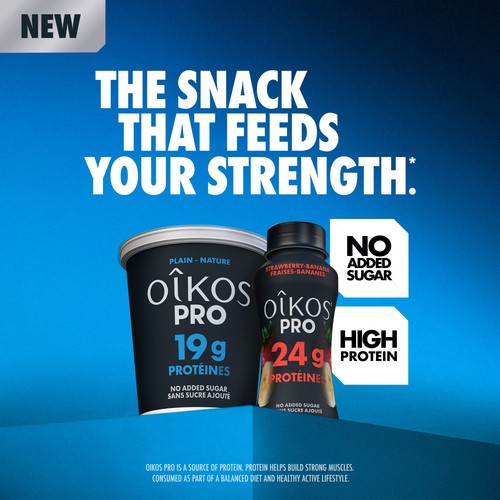 Oikos Pro High Protein Drinkable Yogurt Strawberry Banana 300 ml