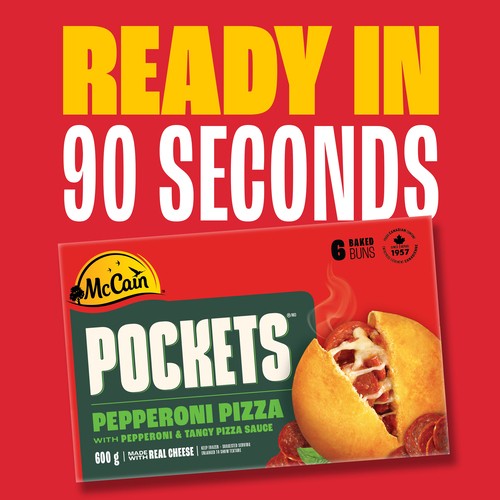 McCain Pizza Pockets Pepperoni 6 x 100 g