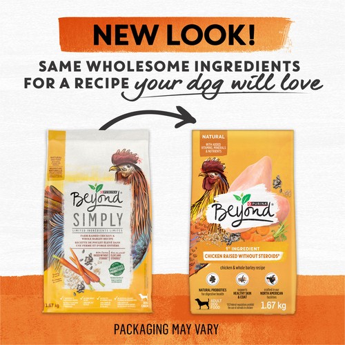 Beyond Simply Dry Dog Food Farm-Raised Chicken & Whole Barley Recipe 1.67 kg