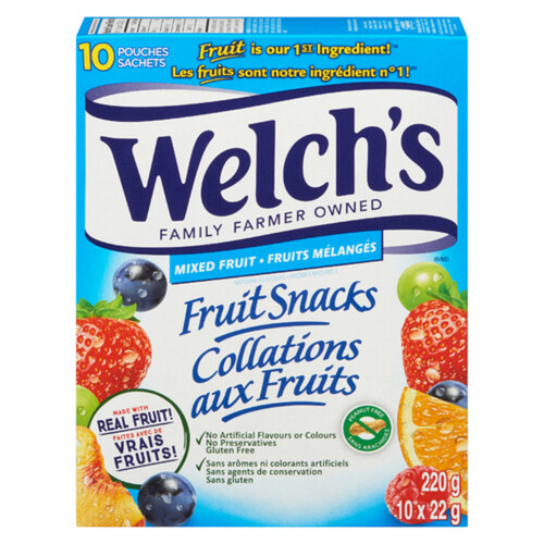 Welch's Mixed Fruit 10 Pack Fruit Snacks 220 g