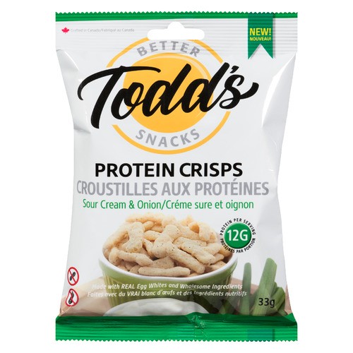 Todd's Protein Crisps Sour Cream & Onion 33 g