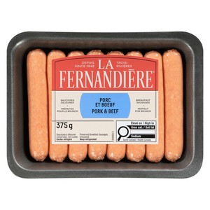 La Fernandière Saucisses de porc et boeuf 375 g
