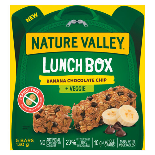 Nature Valley Granola Bar Lunch Box Banana Chocolate Chip 5 Pack 130 g