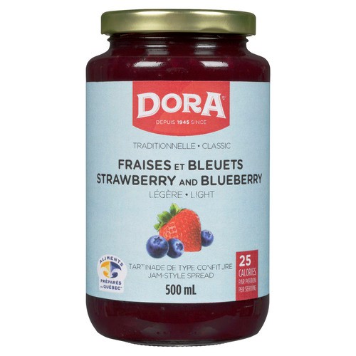 Dora Light Spread Strawberry & Blueberry 500 ml