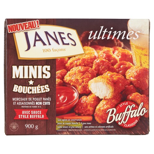 Janes Ultimates Frozen Buffalo Boneless Bites 900 g