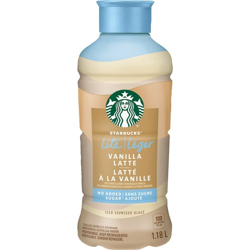 Starbucks No Sugar Added Lite Iced Espresso Vanilla 1.18 L (bottle)