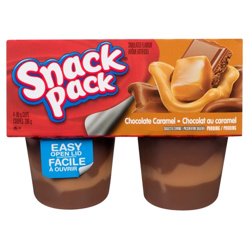Snack Pack Pudding Chocolate Caramel 4 x 99 g