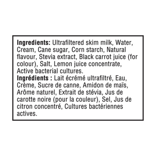 Two Good Low Sugar Yogurt Strawberry 2 g sugar 8 g protein 4 x 95 g