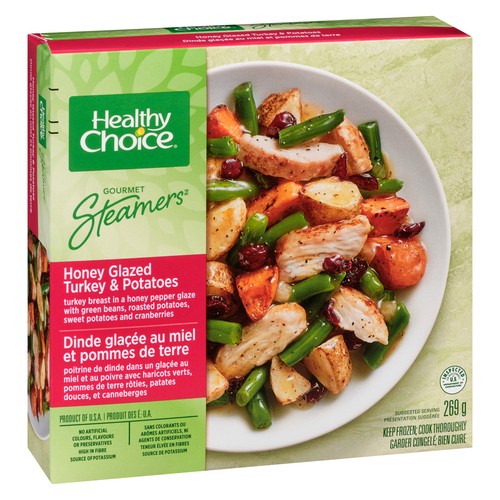 Healthy Choice Gourmet Steamers Frozen Entrée Honey Glazed Turkey & Potatoes 269 g