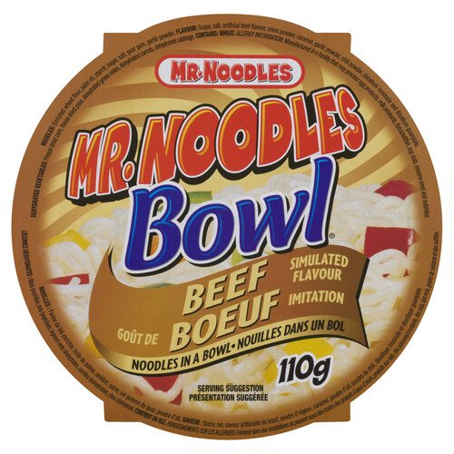Mr Noodles Soup Bowl Beef 110 g
