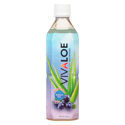 Vivaloe Real Drink Blueberry Aloe 500 ml (bottle)