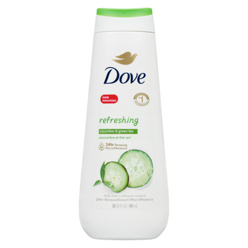 Dove Refreshing Body Wash Cucumber & Green Tea For Healthy-Looking Skin 591 ml