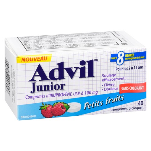 Children's Advil Dye-Free Chewable Tablets Very Berry 40 EA