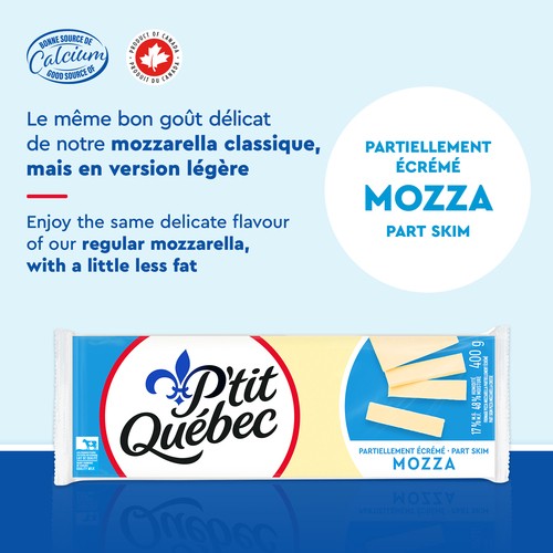 P'tit Québec Cheese Part Skim Mozza 400 g