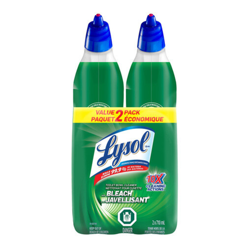 Lysol Toilet Bowl Cleaner Bleach Twin Pack 710 ml