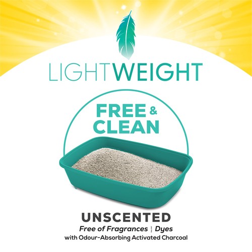 Tidy Cats Cat Litter LightWeight Free & Clean Unscented 2.72 kg