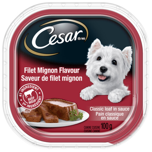 Cesar Adult Wet Dog Food Classic Loaf In Sauce Filet Mignon 100 g