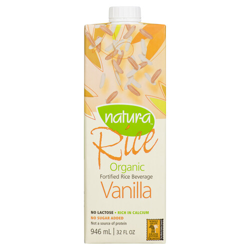 Natur-A Organic Fortified Rice Beverage Vanilla 946 ml