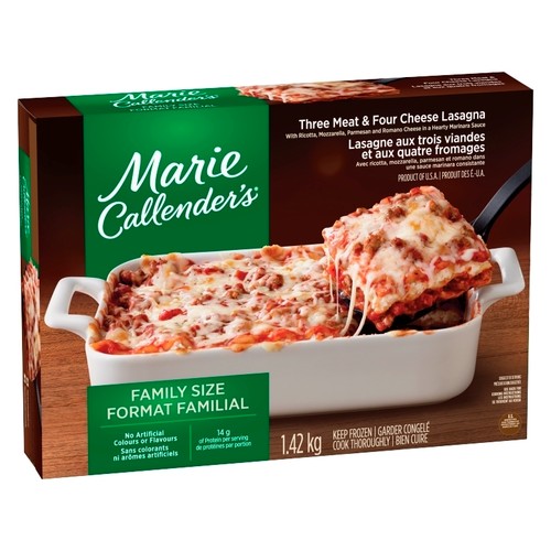 Marie Callender's 3 Meats Lasagna Frozen Entree 1.42 kg