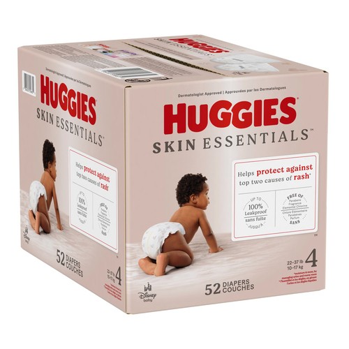 Huggies Skin Essentials Baby Diapers Size 4 52 Ct