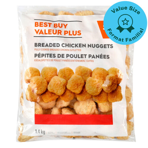 Best Buy Frozen Breaded Chicken Nuggets Fully Cooked 1.4 kg