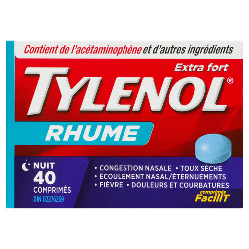 Tylenol Cold Tablets Extra Strength Nighttime 40 EA