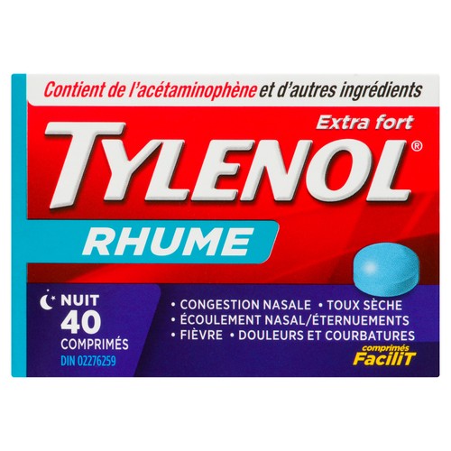 Tylenol Cold Tablets Extra Strength Nighttime 40 EA