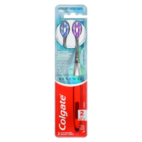 Colgate Toothbrush Renewal Ultra Soft 2 Pack 