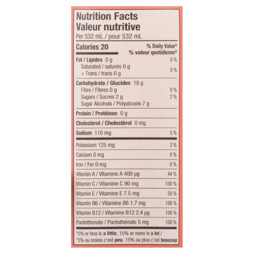 Roar Organic Vitamin Enhanced Beverage Georgia Peach 532 ml (bottle)