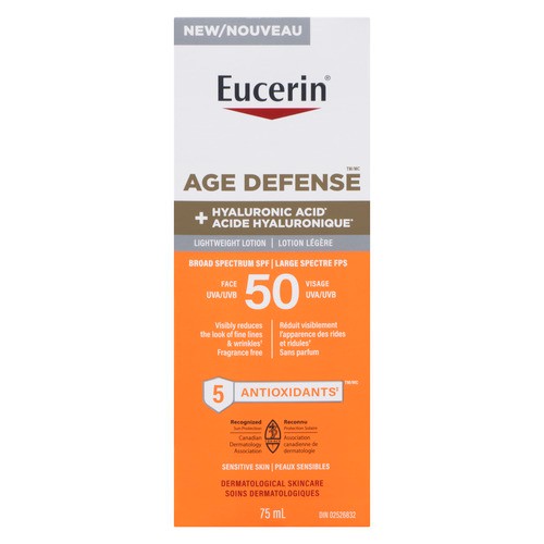 Eucerin Age Defense Sunscreen Lotion SPF 50 Lightweight 75 ml