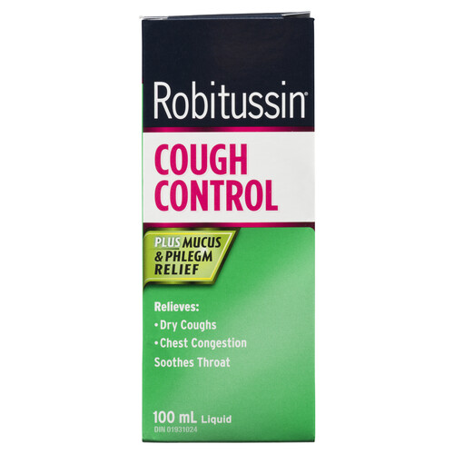 Robitussin Cough Control Plus Mucus & Phlegm Relief 100 ml