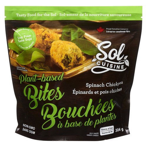 Sol Cuisine Plant Based Bites Spinach Chickpea 304 g (frozen)