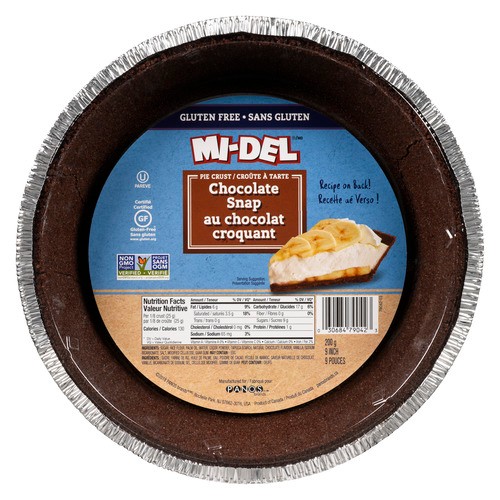 Midel Gluten-Free Pie Crust Chocolate Snap 200 g