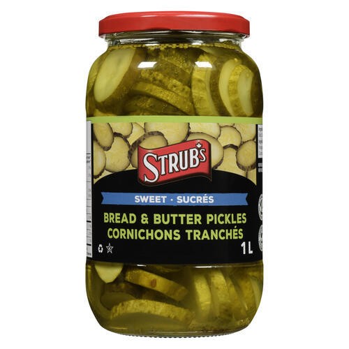Strub's Bread & Butter Pickles Sweet 1 L