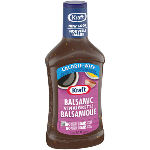 Kraft Dressing Balsamic Vinaigrette Calorie Wise 475 ml Voilà Online