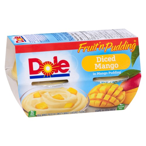 Dole Fruit 'N Pudding Diced Mango in Mango Pudding 4 x 123 g