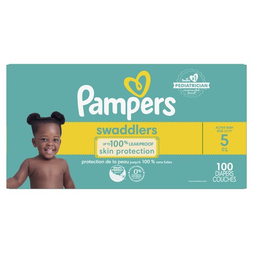 Pampers Swaddlers Diapers Size 5 100 Count