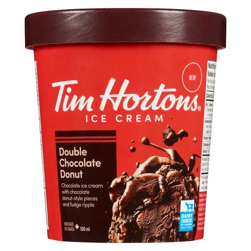Tim Hortons Ice Cream Double Chocolate Donut 500 ml