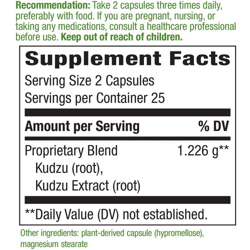 Nature's Way Kudzu Root Capsules 50 Count