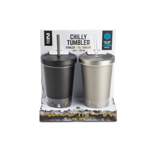 Manna Stainless Steel Chilly Tumbler 2 Piece Set