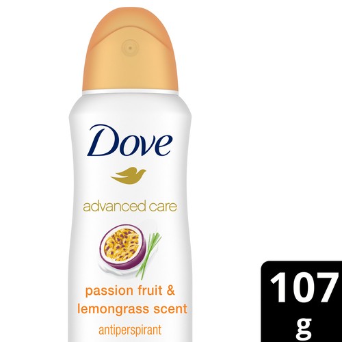 Dove Advanced Care Dry Spray Antiperspirant Passion Fruit & Lemongrass Deodorant 107 g