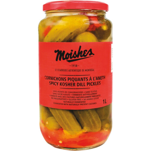 Moishes Pickles Spicy Dill 1 L Voilà Online Groceries & Offers
