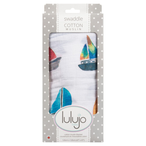 Lulujo Baby Cotton Muslin Swaddle 1 Pack