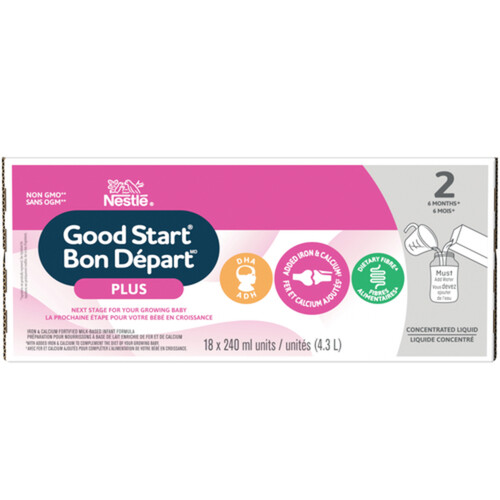 Nestle Good Start Concentrate Baby Formula 2 DHA 18 x 240 ml