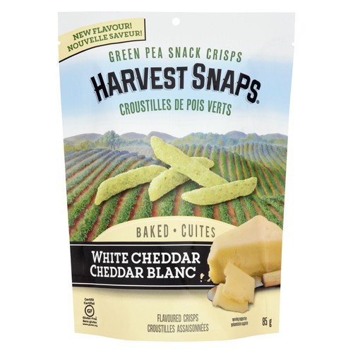 Harvest Snaps Gluten-Free Green Pea Crisps White Cheddar 85 g