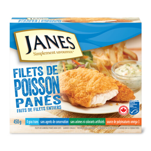 Jane's Frozen Pub Style Fish 450 g