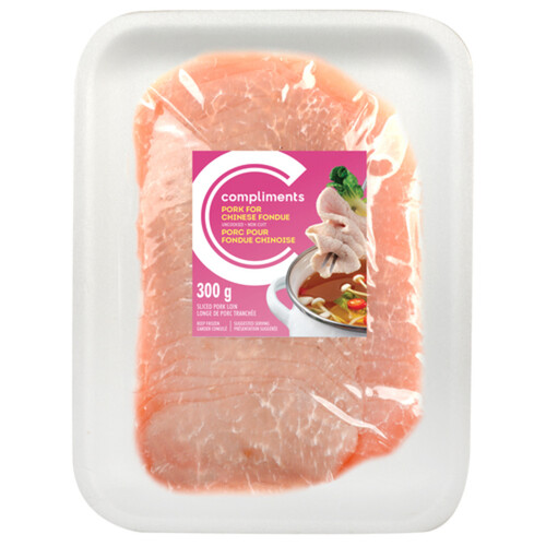 Compliments Frozen Pork For Chinese Fondue 300 g