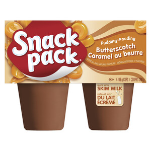 Snack Pack Gluten-Free Pudding Butterscotch 4 x 99 g